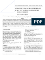 Foam Concentrates Application Rate and Their Flow