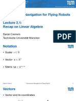 Autonomous Navigation For Flying Robots Recap On Linear Algebra