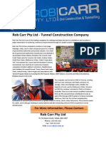 Rob Carr Pty LTD - Tunnel Construction Company