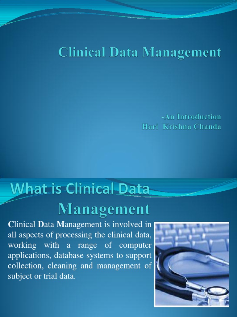 Clinical Data Management PDF Clinical Trial Databases