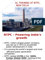 Industrial Training at NTPC, New Delhi