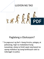 Ebolusyon NG Tao