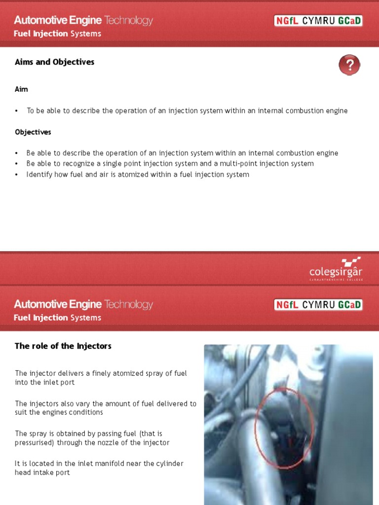 Powerpoint Fuel Injection Systems PDF Fuel Injection Throttle