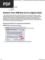 Download Restore Your USB Key to Its Original State _ USB Pen Drive Linux by abdallah_ama SN234938066 doc pdf