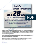 #FDI Inflow to #India During 2013