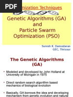 Optimization Techniques: Genetic Algorithms (GA) and Particle Swarm Optimization (PSO)