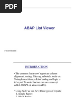 ABAP List Viewer