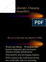 Order To Disorder-Changing Geopolitics