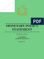Bank of Tanzania Mid-Year Monetary Policy Review