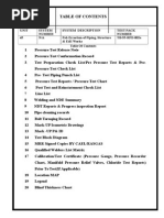 Test Pack Table of Contents