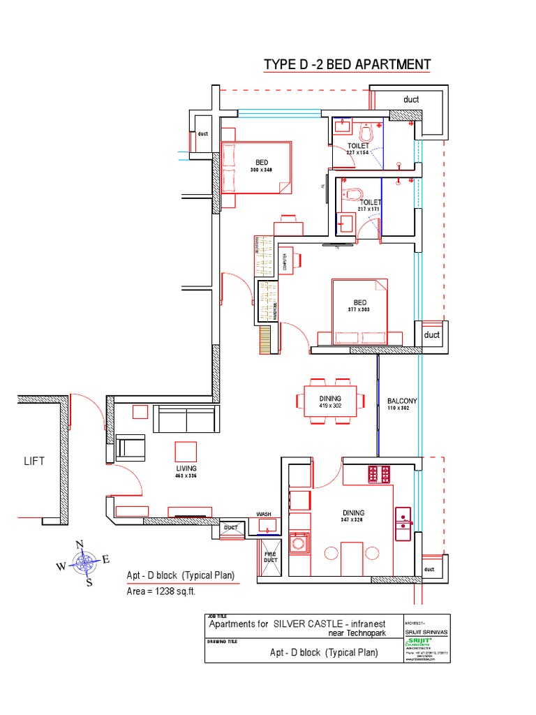 Silver Castle Apartment D Block Plan | PDF
