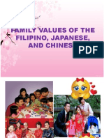 Family Values of The Filipino, Japanese, and Chinese