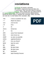 Chat Abbreviations - EnglishClub