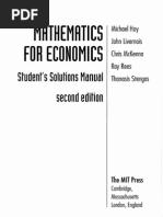 Mathematics for Economics Student's Solutions. Michael Hoy