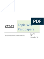 13161814 ACCACAT Paper T3 Maintaining Financial Records Topicwise Past Papers