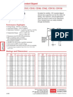 Mica Capacitors, Standard Dipped