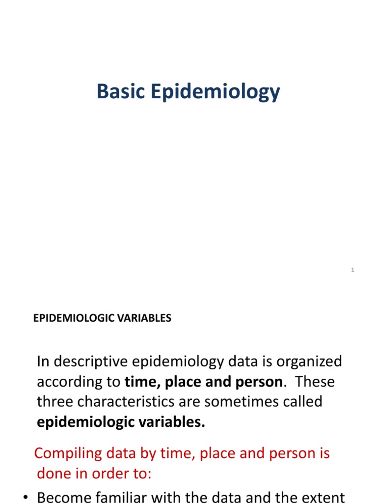Descriptive Epidemiology Overview | PDF | Relative Risk | Prevalence