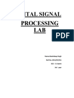 DIGITAL SIGNAL  PROCESSING LAB