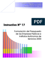 2000 Instructivo17 Formulacion Del Presupuesto Inst. Autonomos