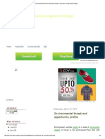 Environmental Threat and Opportunity Profile - Business Management Strategy