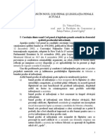 Spălarea de Bani În Noul Cod Penal Şi Legislaţia Penală Actuală