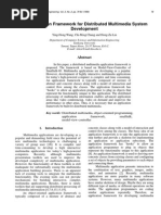 An Application Framework For Distributed Multimedia System Development