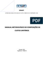 Sistema Nacional de Pesquisa de Custos e Índices da Construção Civil (SINAPI) - Metodologia de Aferição