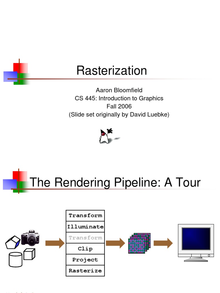 09rasterization Rendering Graphics) Computer Graphics