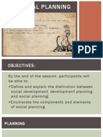 Social Planning Components