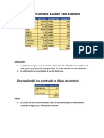 Calculo de La Dotacion de Agua de Cada Ambiente