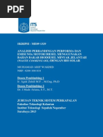 Download Analisis perbandingan performa dan emisi nox motor diesel berbahan bakar biodiesel minyak jelantah dengan bio solar by Adin Ramawan SN234987599 doc pdf