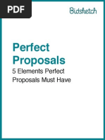 Five Elements of A Perfect Proposal