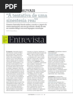 Yann Beauvais “A tentativa de uma sinestesia real”