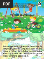 Estrategias pedagógicas para desarrollar el Lenguaje Oral y el Lenguaje Escrito de las niñas y niños de edades comprendidas entre 5 y 6 años 