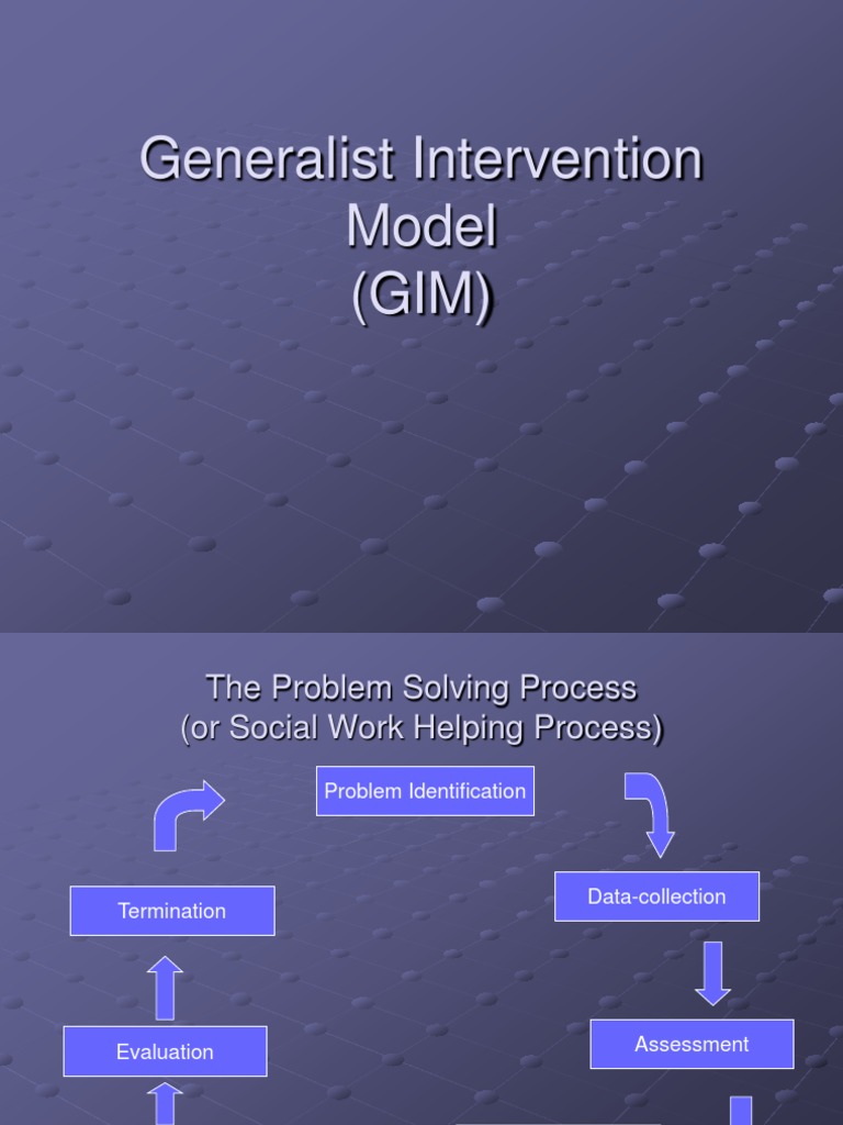 Generalist Intervention Model(GIM) Evaluation Social Work