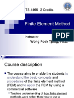 Lecture 1 Overview of The FEM