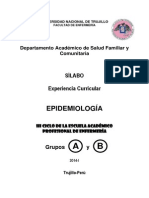 Silabo Epidemiologia Trujillo 2014-I
