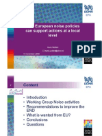 How European Policies Can Support Local Noise Policies