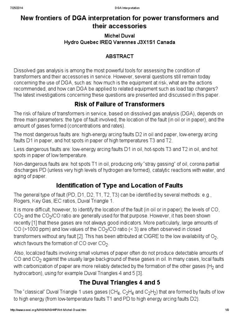 Advanced DGA Interpretation Techniques | PDF | Hydrogen | Carbon