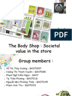 The Body Shop: Societal Value