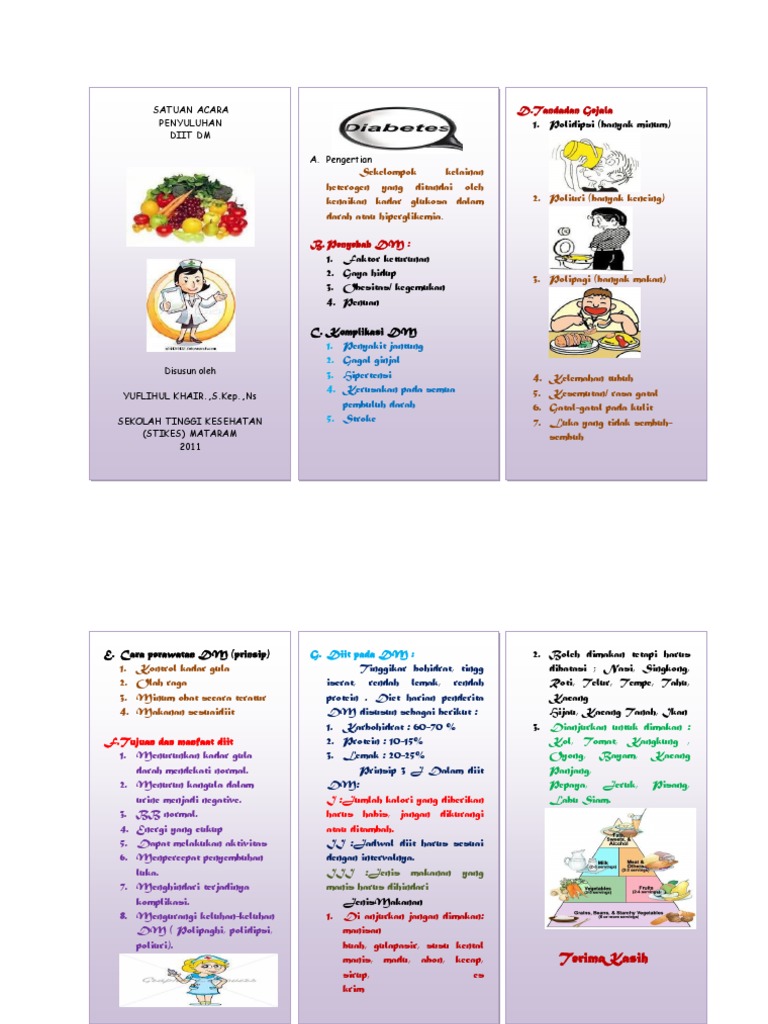 Leaflet Diit Diabetes Melitus