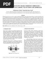 Prediction of Flow Characteristics Through A