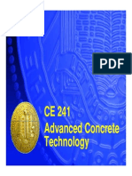 Advanced Concrete Technology Course Overview