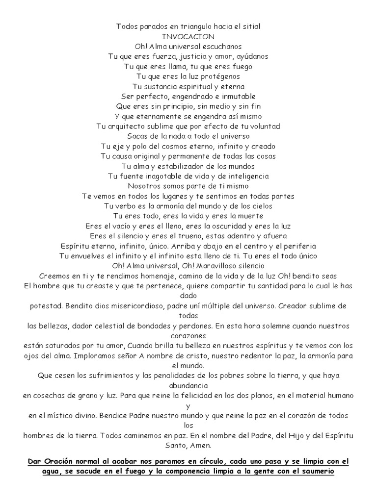 Oraciones para la paz y sanación espiritual | PDF | Oración | María ...