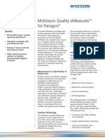 McKesson Quality EMeasures For Paragon