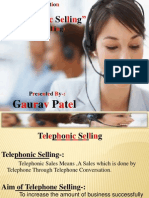 Gaurav Presentation of Telephonic Selling