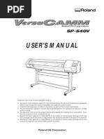 Roland Sp540 User Manual