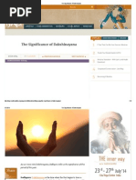 The Significance of Dakshinayana