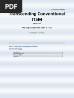 Transcending Conventional ITSM