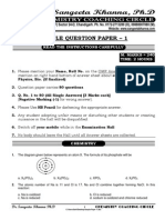 Sample Chemistry Question Paper Title